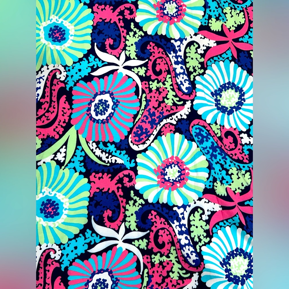 Talbots Sleeveless Maxi Dress Large Multicolor Paisley Floral Print - Picture 7 of 8
